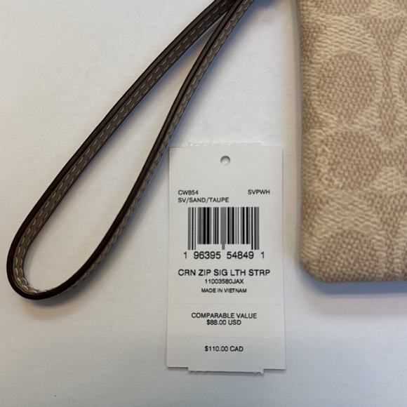 Coach Beige Wristlet - Picture 5 of 6